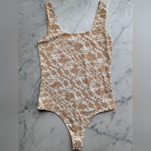 Women's body contour bodysuit tiedye